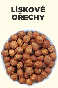 Lískové ořechy - Nepražené loupané lískové ořechy. Využijete je při pečení, přípravě ořechového mléka nebo si je můžete dát jen tak. Mají ysoký podíl olejů s obsahem vitamínu E a antioxidantů, a tak jsou výborným doplňkem zdravého jídelníčku.  
Země původu: Turecko